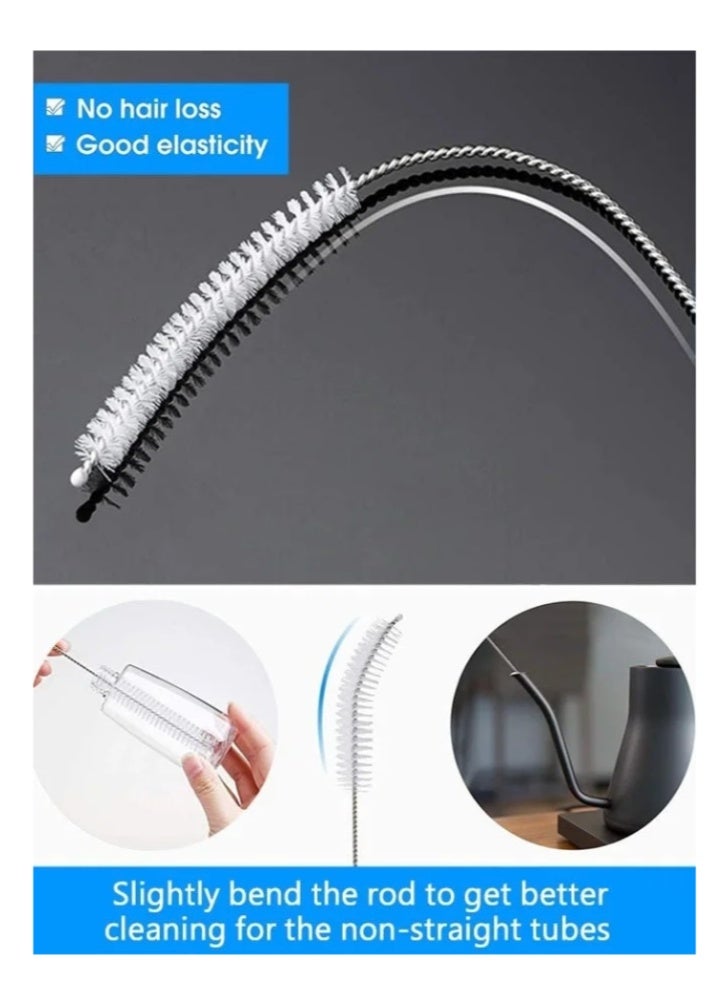 13 Piece Straw Cleaner Brush Set, Long Cleaning Brush for Straws on Tumbler, Water Bottle, Sippy Cup, and Pipes, Tubes - Image 2